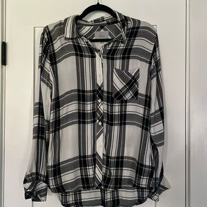 Rails B&W plaid